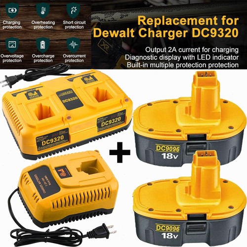 Caricabatteria CELLONIC Per Utensili DeWalt | Compatibile Con Modelli 12V, 14.4V, 18V Ni-MH/Ni-CD | Ricarica Rapida 3A E Sicura