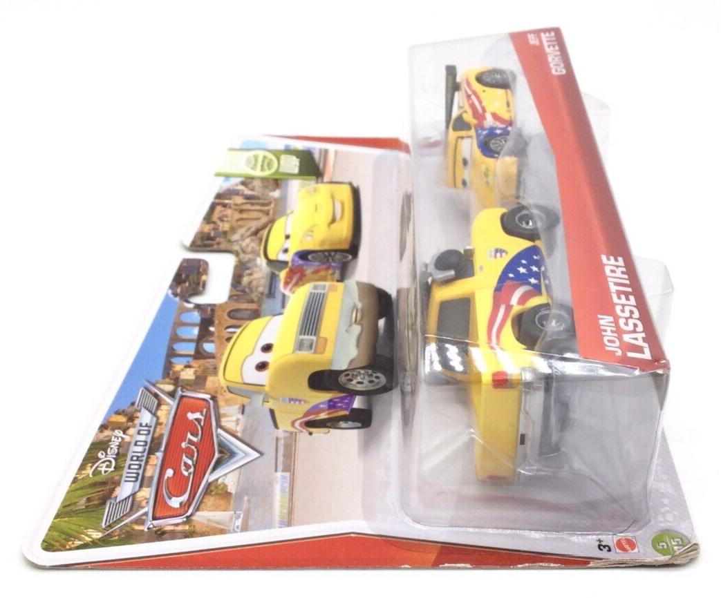 Disney Pixar Cars WGP: JOHN LASSETIRE & JEFF GORVETTE (2-PACK