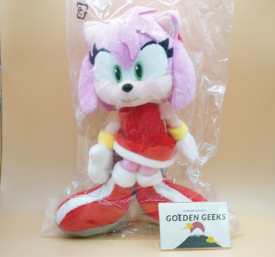 SEGA SANEI Amy Rose Emy Plush Doll SONIC THE HEDGEHOG ALL STAR