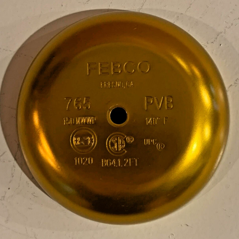 Dossel OEM para disjuntor a vácuo Febco 1" e 1-1/4" 765 prevenidor de refluxo 765EBV - Imagem 2 de 4