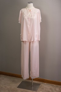 baby pink pj set