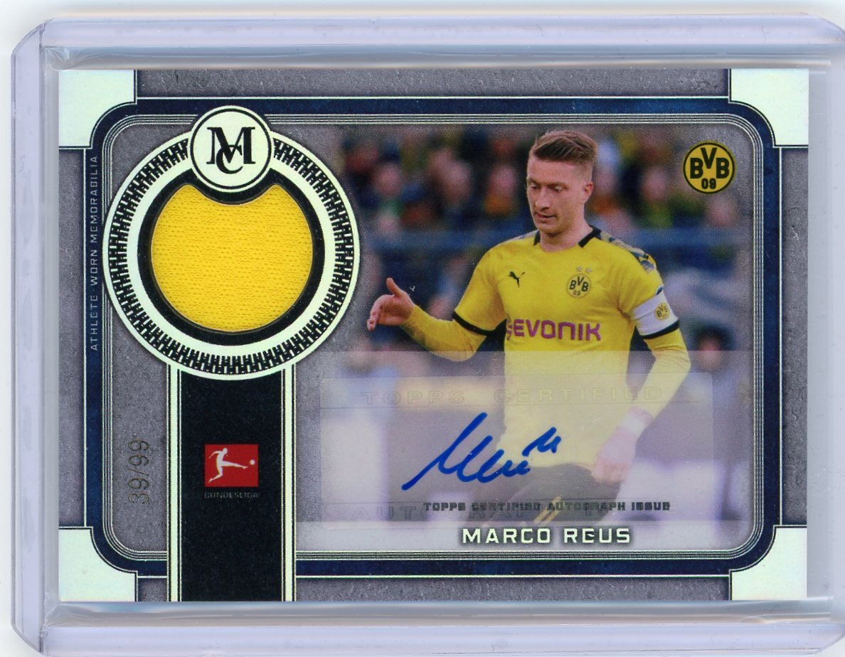 オンカードオート！Topps MARCO REUS ロイス 直筆サイン 20シリ 2019-20 Topps Museum Collection Bundesliga Relic Auto #MAR-MR