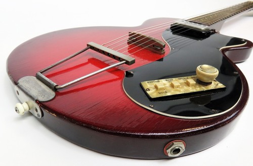 1960's HOFNER Colorama mod. 161 Redburst Electric Guitar Germany - Picture 7 of 23