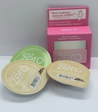NEW 4X BANILA CO Clean it Zero Cleansing Balm Assorted Sample Minis 0.1oz Each