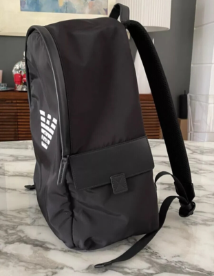 EMPORIO ARMANI バッグ EMPORIO ARMANI $345 Backpack Bag Travel AUTHENTIC NEW Black Y4O217