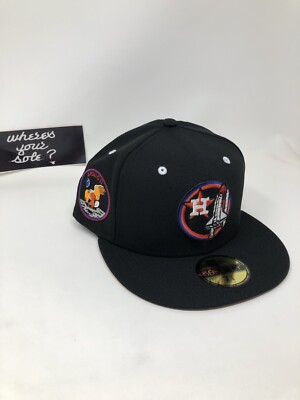 New Era Fitted Lids Hat Drop Moon Man Houston Astros size 7 New Era Fitted Lids Hat Drop Moon Man Houston Astros size 7
