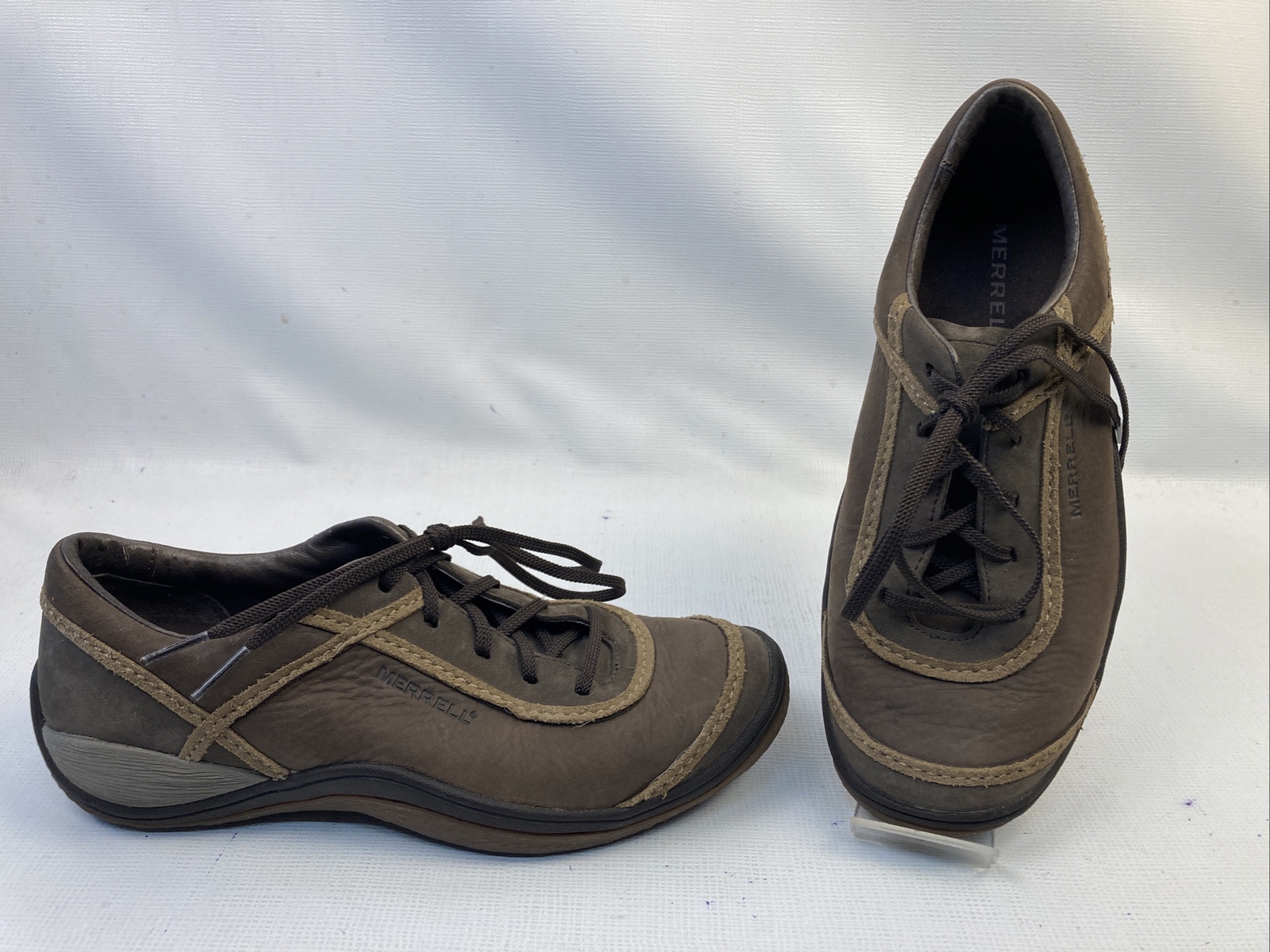 Merrell Cypress J44066 scarpe da trekking marroni da donna taglia 7 5 usate in ottime condizioni