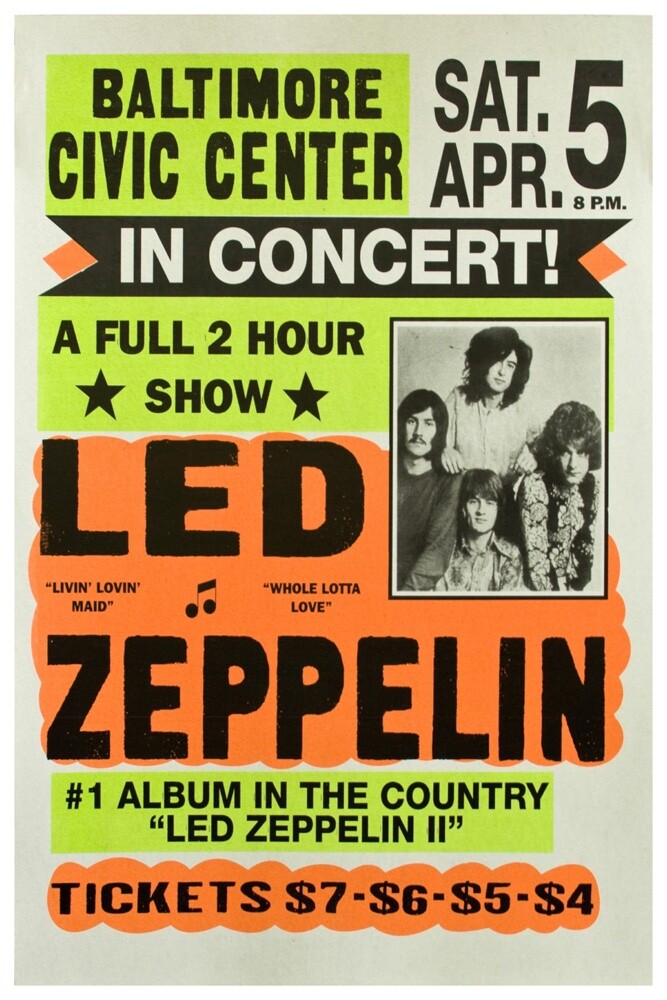 LED ZEPPELIN - BALTIMORE CIVIC CENTER - 11