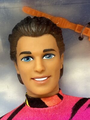 1994 Mattel Barbie Hot Skatin Ken Doll ~ In-line Skating and Ice