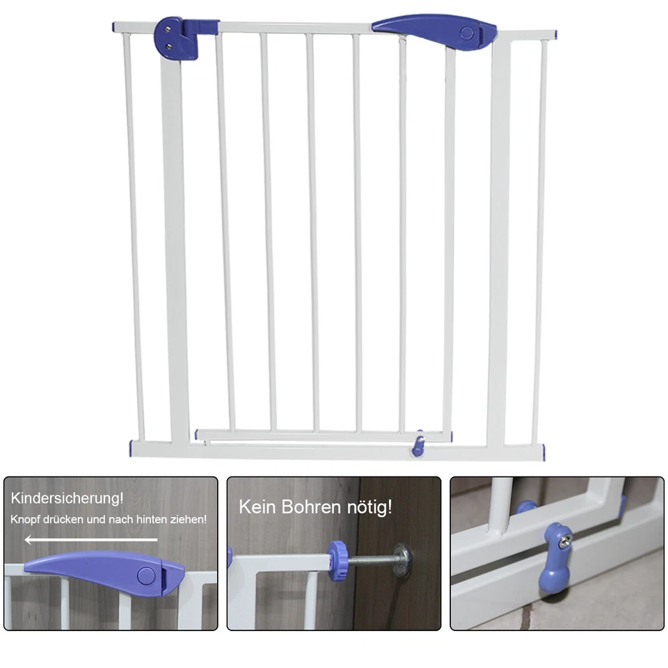 Treppenschutzgitter Türgitter Türschutzgitter Absperrgitter Gitter ohne Bohren - Bild 2 von 3