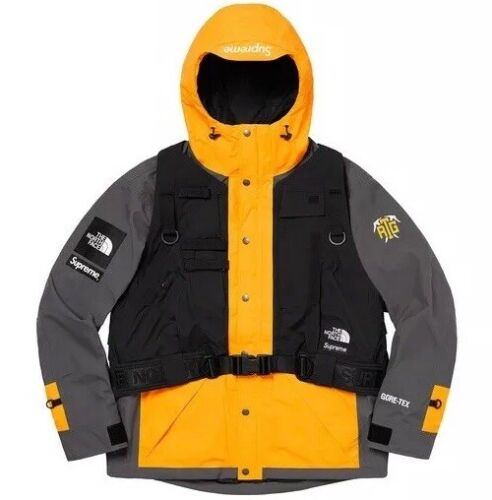 Supreme x The North Face Jacket and VEST Mens XL Yellow RTG Gore-Tex TNF GOLD - Picture 1 of 9