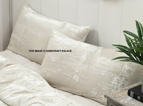 Lot De 2 Coussins Velours écrasé - Initiales Personnalisées - Tendance Déco