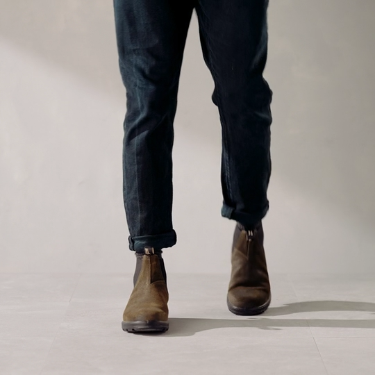 Botas Chelsea Blundstone 1474 Classic Hombre Negros Rojos En