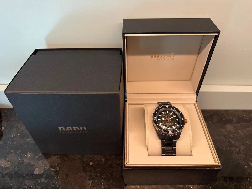 RADO Captain Cook High-Tech R32127162 Black Men Watch in Box - Image 1 of 4