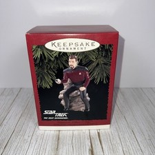 Vintage 1996 Hallmark Keepsake Star Trek TNG Commander William T. Riker   NEW