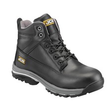 JCB Workmax Mens Black Work Safety Steel Toe Midsole S1P Ankle Boots