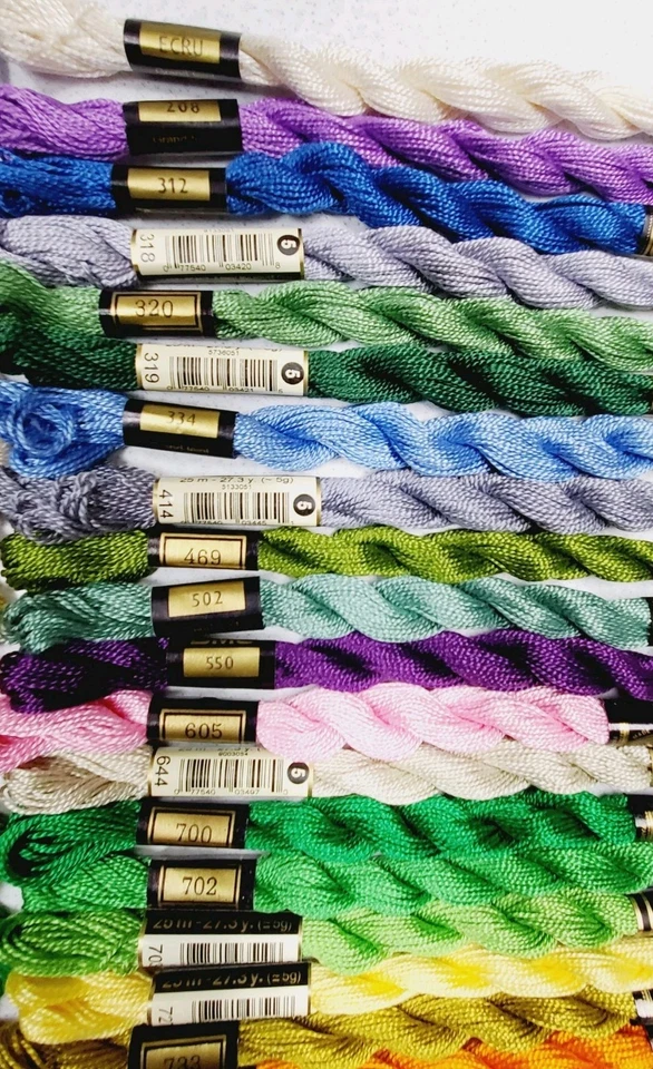 50 DMC Skeins #5 Perle Embroidery Floss Lot of 50 Different Colors Z - Image 2 of 4
