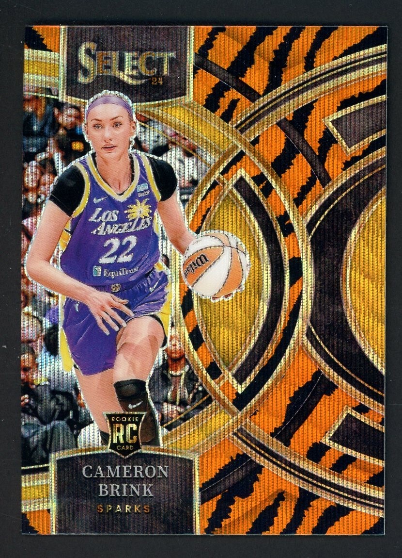 2024 Panini Select WNBA Tiger Prizm #191 Cameron Brink Sparks RC Rookie SSP