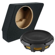 Subwoofer f�r BMW 5er E61 Touring Musway MWF104SQ 25cm Bass + Seitenteilgeh�use