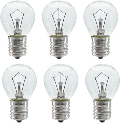 Lava Lamp Bulb, 6 Pack 25 Watt Lava Lamp Light Bulb, S11 E17 Base 120 Volt