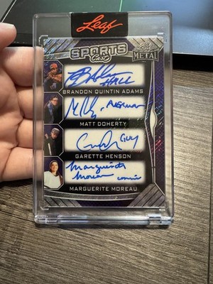 2025 Leaf Authentics Vol 2 #SC-1 Mighty Ducks Sports Cast Shimmer Purple #/2