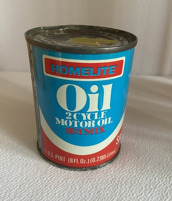 #ad Homelite Vintage 2 Cycle Engine Oil 16:1 8fl. Oz Garage Mancave Chainsaw $12.99