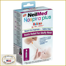 NeilMed Naspira Plus Nasal Oral Aspirator for Infants  Kids, 1 Count
