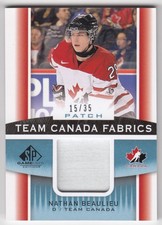 2013-14 UD SP Game Used Team Canada Fabrics Patch NATHAN BEAULIEU TC-NB 15/35 RC