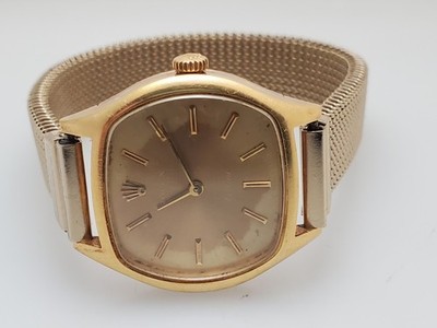 green emerald velvet dress Vintage Rolex Cellini Watch Solid 18 Karat Yellow Gold 1.66 Ounces 20 x 24  MM  NGDC.LA