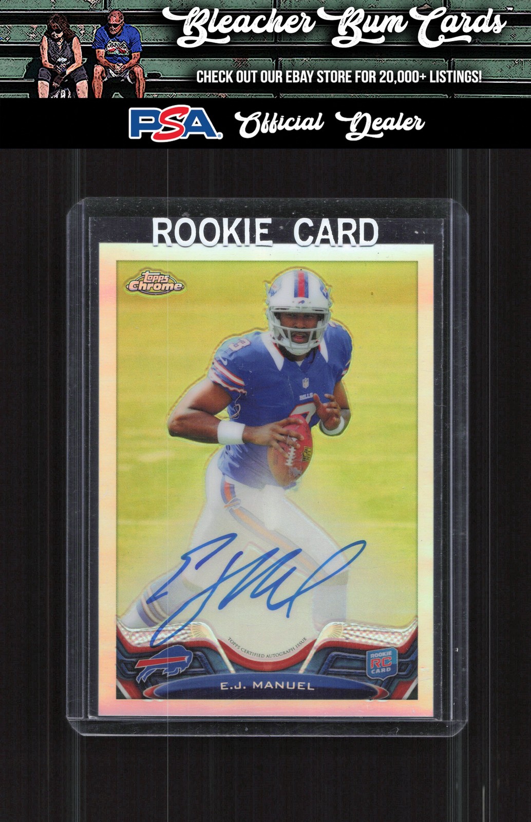 2013 Topps Chrome 45 E.J. Manuel Rookie Autographs Refractors Rookie Auto #/150