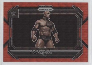 2023 Panini Prizm WWE Ruby Wave Prizm The Rock #41
