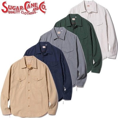 美品　SUGAR CANE COKE STRIPE WORK SHIRT s-l400.jpg