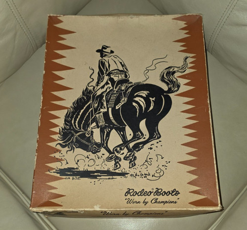 Vintage Rodeo Brand Boots Children's Shoes Boots Graphic Box 15" x 12½" x 4½"