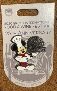 Disney Trading Pin 2020 Food & Wine Festival Mickey Pin LE Limited Edition