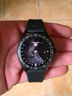 TAG Heuer SBR8A80.BT6261 Calibre E4 Connected 45 Watch Black Rubber Titanium - Image 1 of 4