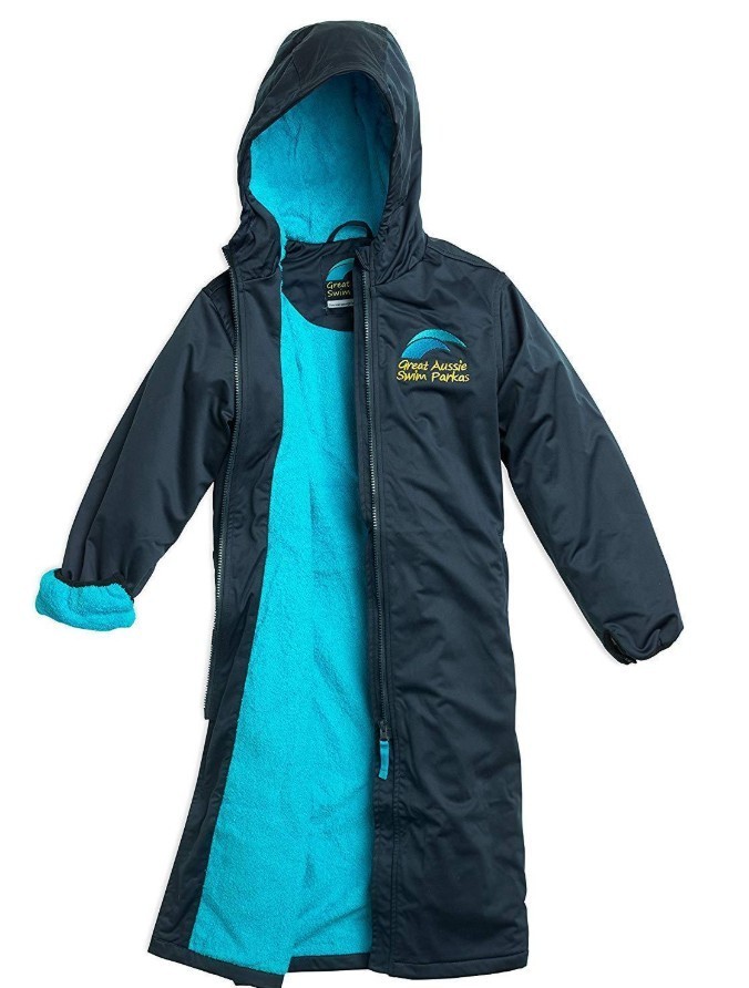 Great Aussie Swim Parka - Swim Jacket/Robe Adult Medium EUC! Worn Once!