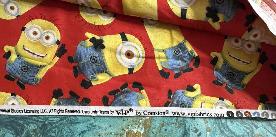 Despicable Me Minions Fabric Cotton Quilting Crafting 1.25 Yards Cranston - Image 3 of 4
