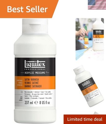 Professional Satin Varnish 8oz - Protect Your Acrylic Artwork with Elegance