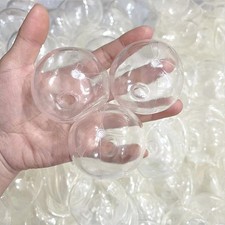 10 Pezzi Ciondoli Vuoti Bottiglia Vetro Rotondo Fai da Te Fatti a Mano 2025 Plasti✅DE P2G2