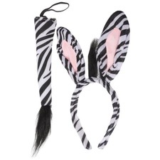 Zebra Ear Headband Jungle Headband Jungle Party Supplies Jungle Costume