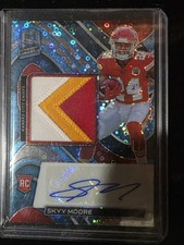 2022 Panini Spectra Skyy Moore RPA Rookie Autograph Patch Card 25/60