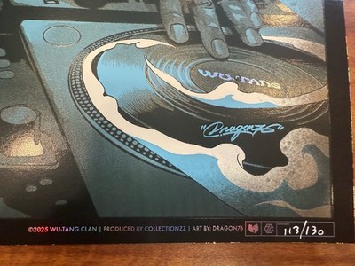 WU-TANG CLAN MADISON SQUARE GARDEN EVENT FOIL POSTER COLLECTIONZZ