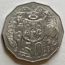 Australia 50 Cents 1978 - 12-sided - Kangaroo & Emu