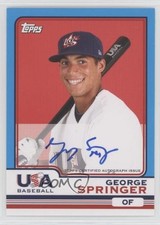 2010 Topps Chrome Team USA Auto George Springer #USA-20 Auto 7xr