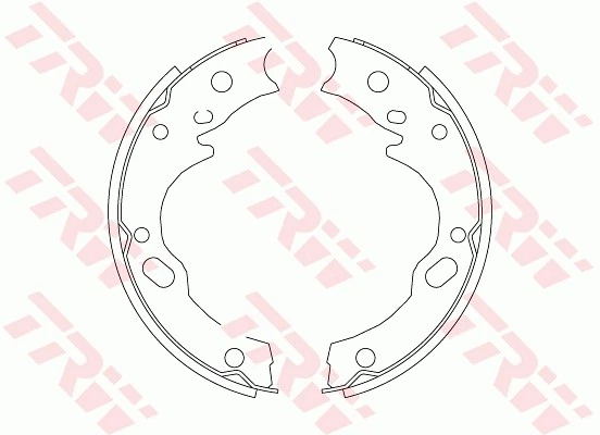 BRAKE SHOE SET PARKING BRAKE GS7169 FOR PEUGEOT 508/SW TOYOTA DYNA/400/300 2.0L - Image 3 of 4