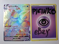 Pokemon - Glaceon Vmax - 208/203 - Evolving Skies - Rainbow Secret Rare - NM on eBay