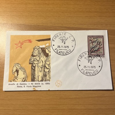 ERSTTAGSTASCHE FDC SAMMLUNG ARNOLFO DI CANGE DIE HEILIGEN KÖNIGE 
