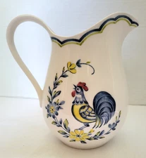 Nikko Ironstone Japan 6.5" tall Rooster Freezer to Oven Pitcher