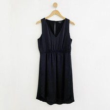 Madewell Women’s Black Silky Nightout Sleeveless Career Party Dress Size 4