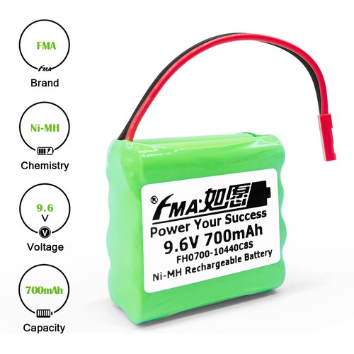 Avión Control Remoto Helicóptero RC Coche Juguetes FMA 9.6V 700mAh Batería Ni-MH - Imagen 5 de 10
